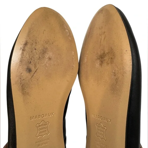Margaux The Demi Mary Jane Flat in Black Napa Leather size 43.5 - Picture 7 of 11